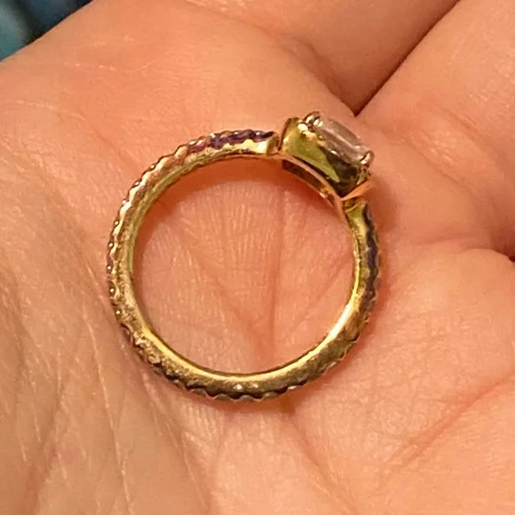 Pandora Rose Gold Square Sparkle Halo Ring - Picture 4 of 5